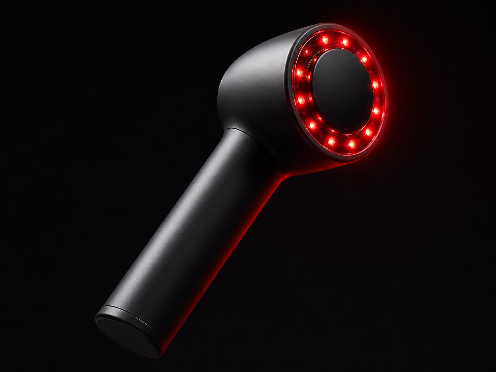 Dispositivo Pataroja con LEDs rojos encendidos
